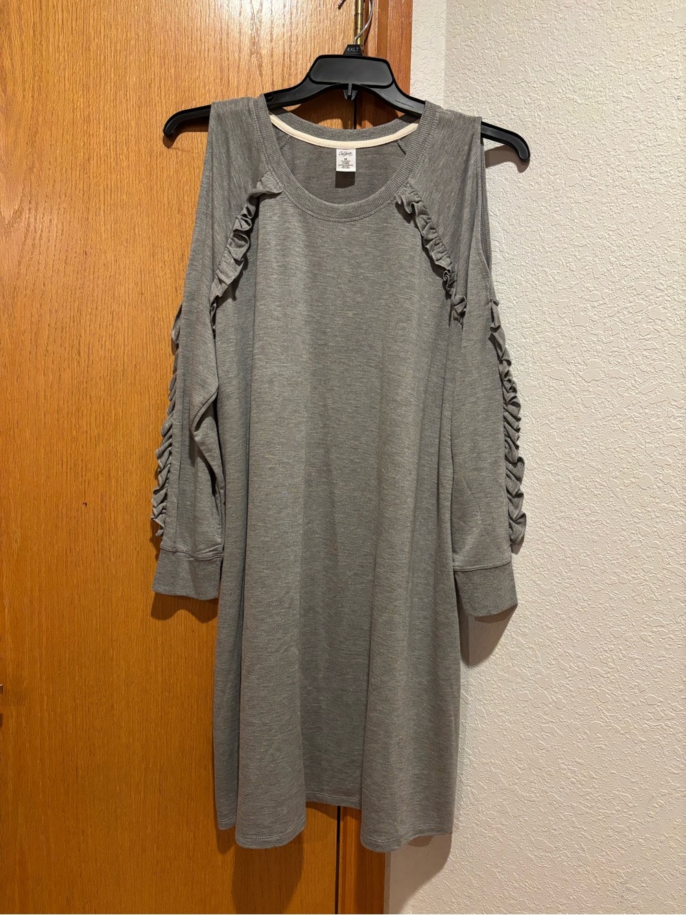 Gray Jersey Shirt Dress